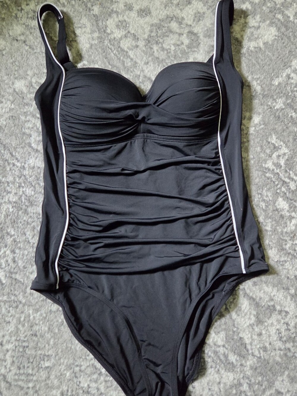 Sia Australia Black Ruched Underwire One Piece Swimsuit US 10